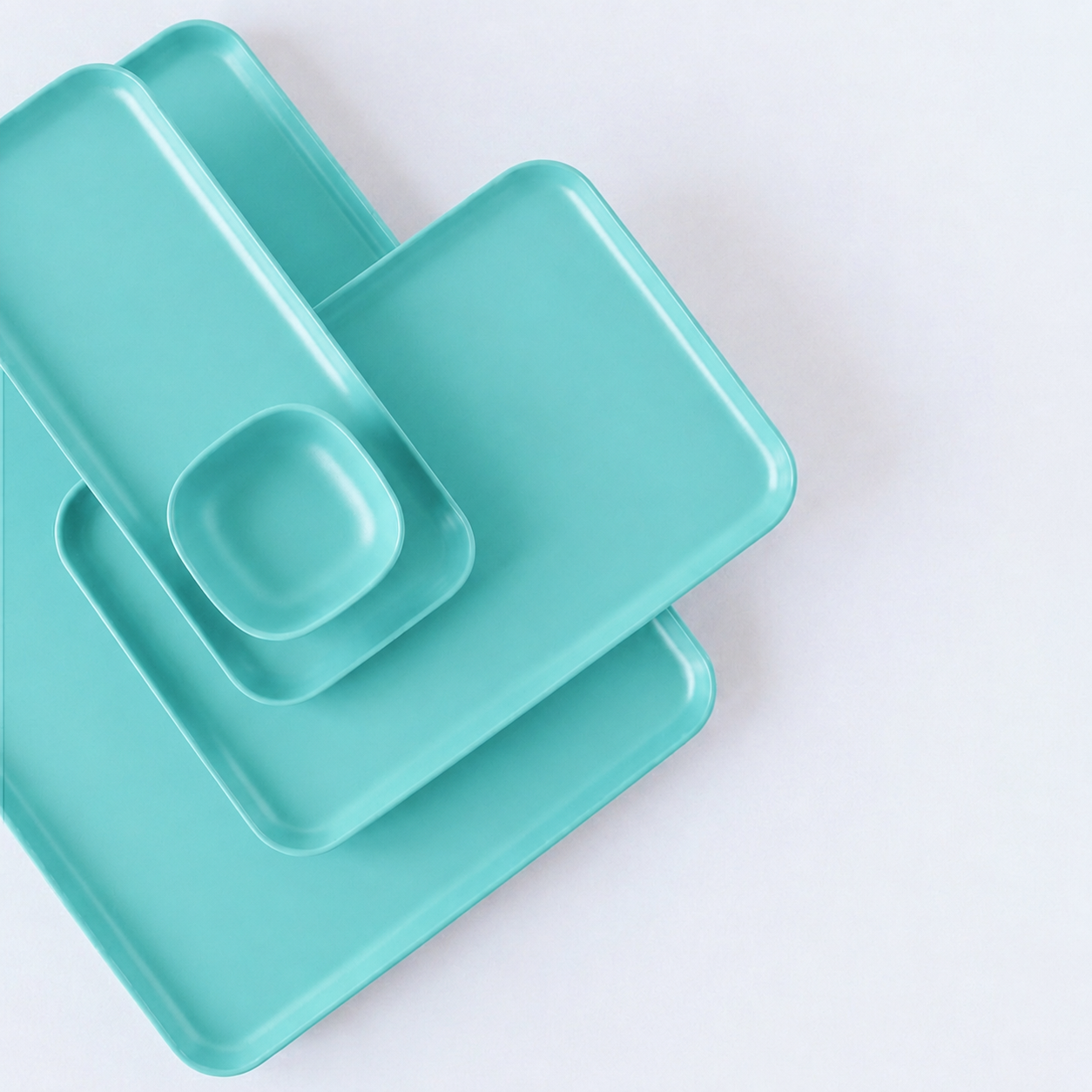 Small Tray - Set of 2 #color_Lagoon