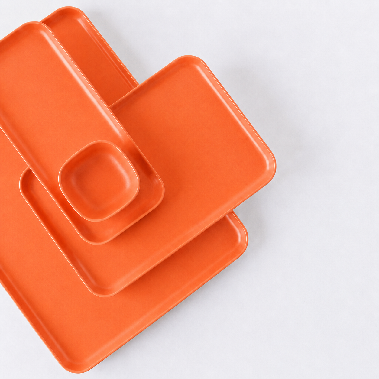 Medium Serving Tray #color_Persimmon