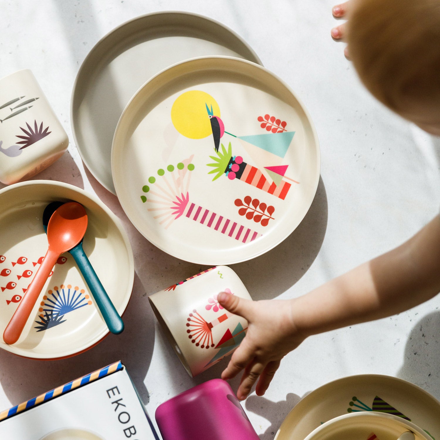 Illustrated Bamboo Kid Set #color_Trees