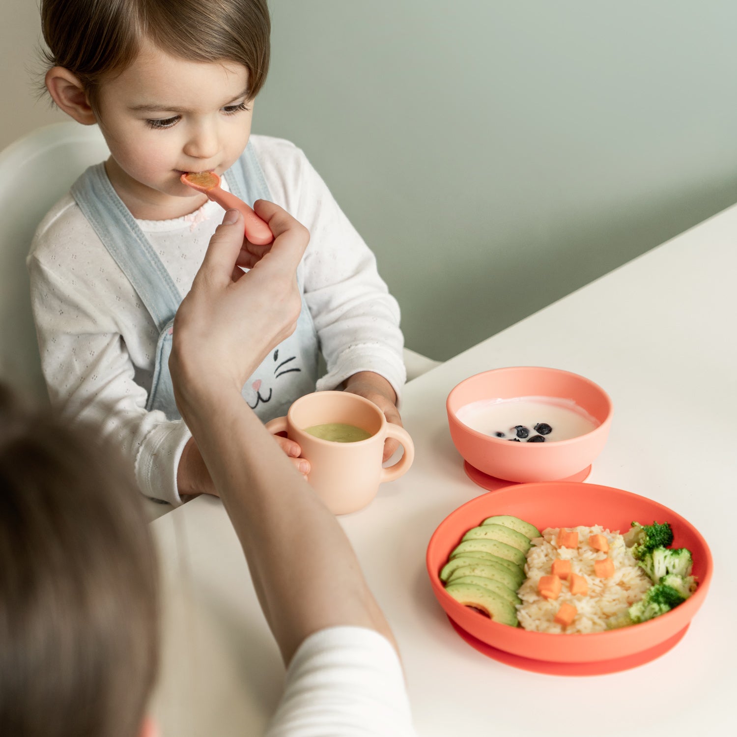 Silicone Baby Meal Set #color_Coral