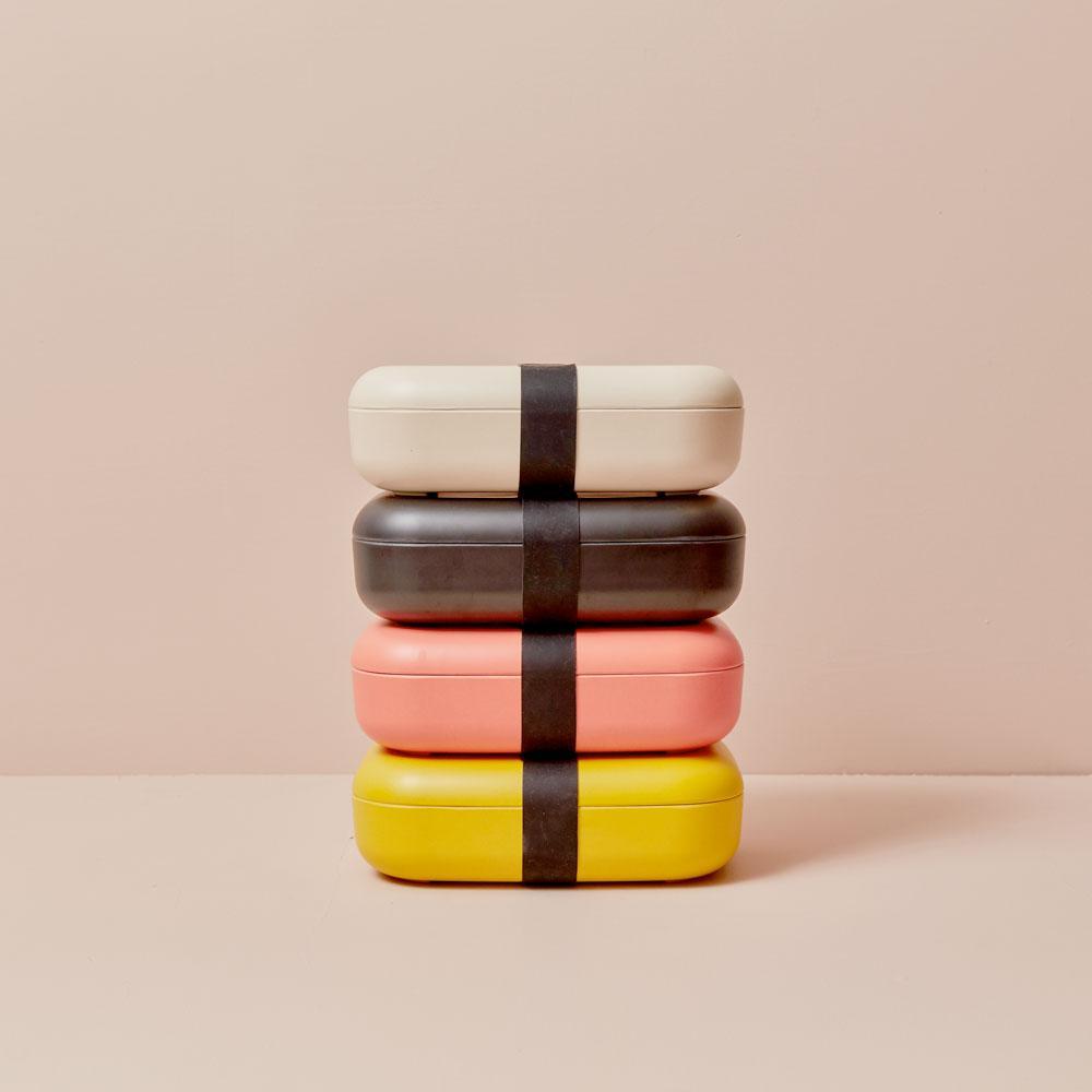 Rectangular Bento Lunch Box - Off White