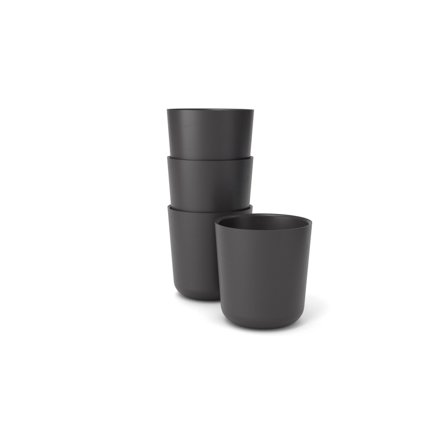 Medium Cup - Black - Set of 4