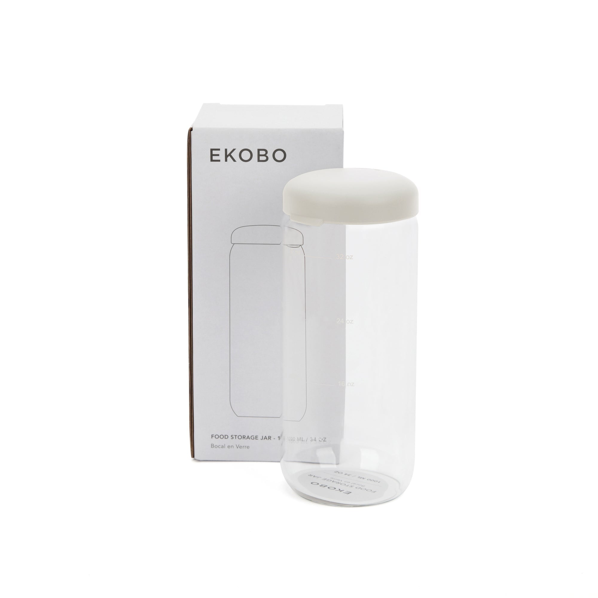 Food Storage Jar in Borosilicate Glass 25 oz - Thumbnail 2