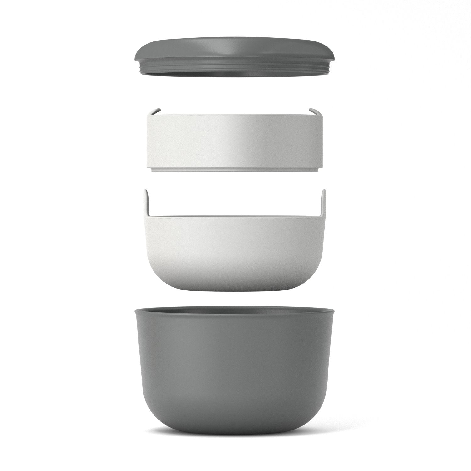 Lunch Set with heat-safe insert - 40 oz #color_Smoke