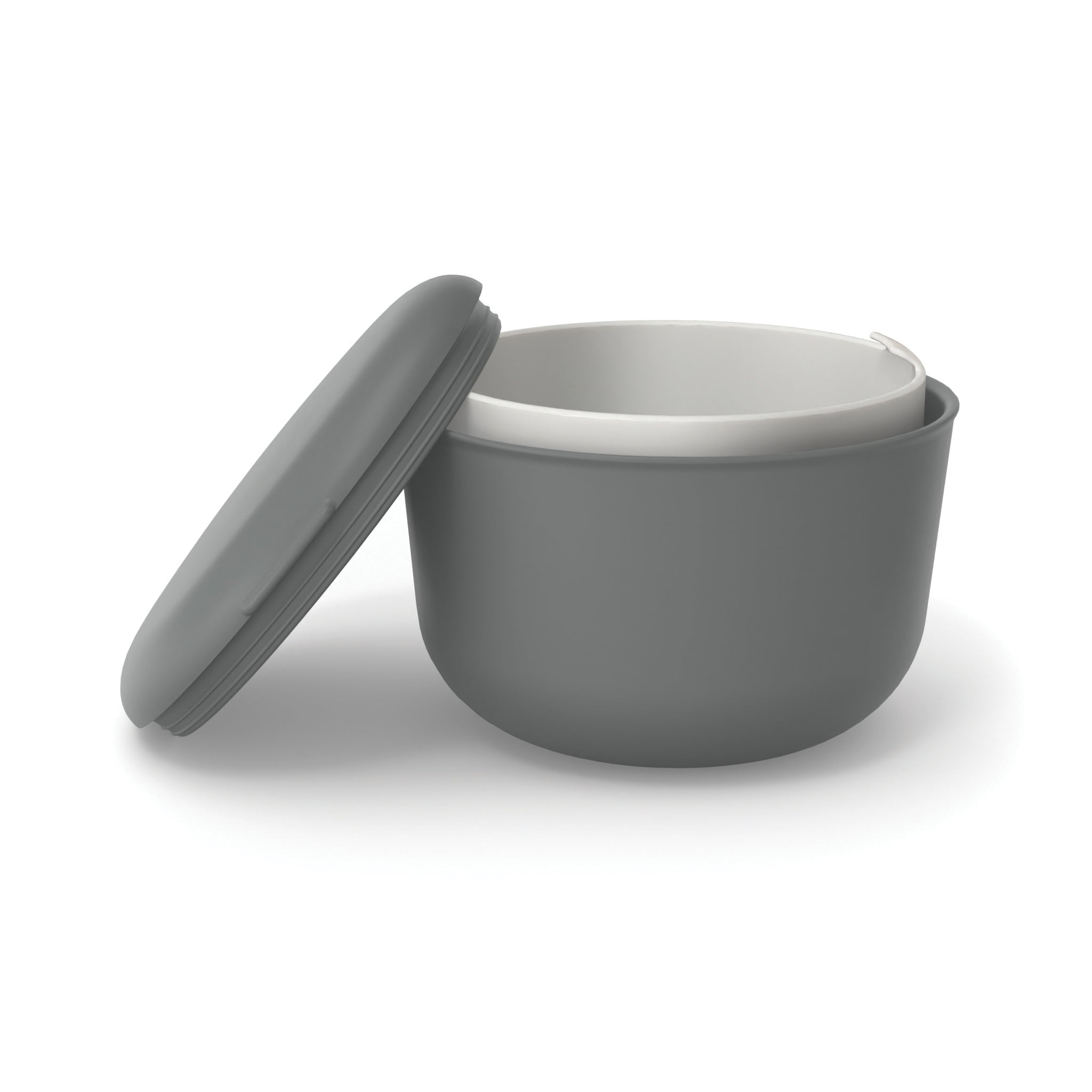 Lunch Set with heat-safe insert - 40 oz #color_Smoke