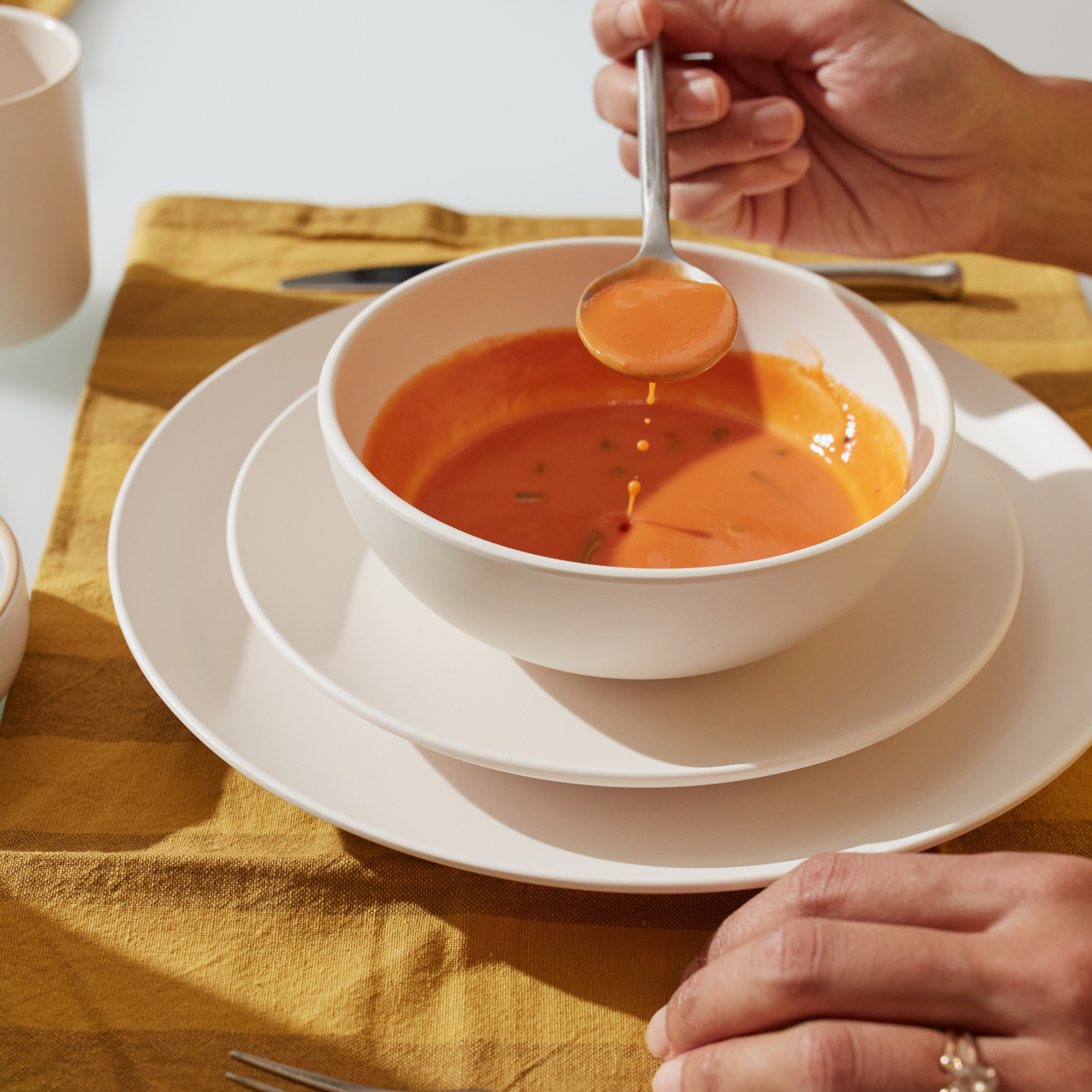 Dining Essentials - 12 Piece Round Set #color_Off White