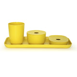 4-Piece Bathroom Counter Set - Lemon