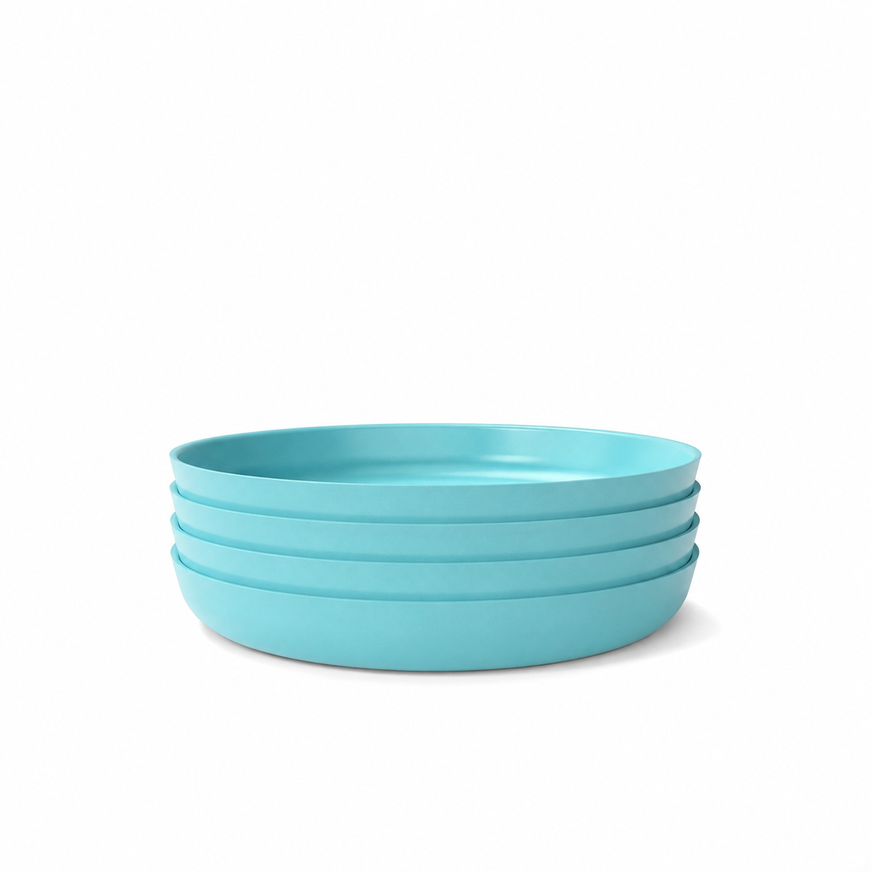 Kids Plate - Set of 4 #color_Lagoon