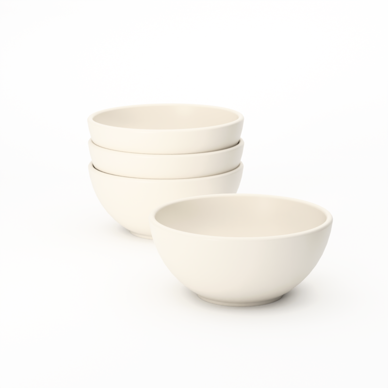 Round Small Bowl - Set of 4 #color_Off White