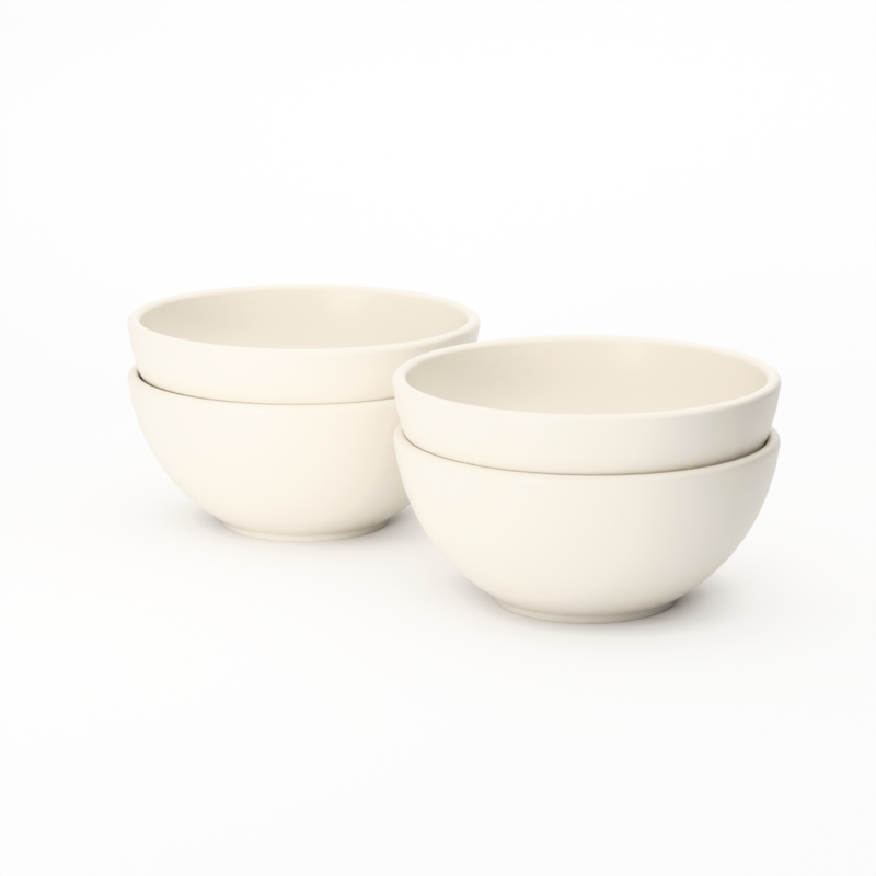Round Small Bowl - Set of 4 #color_Off White