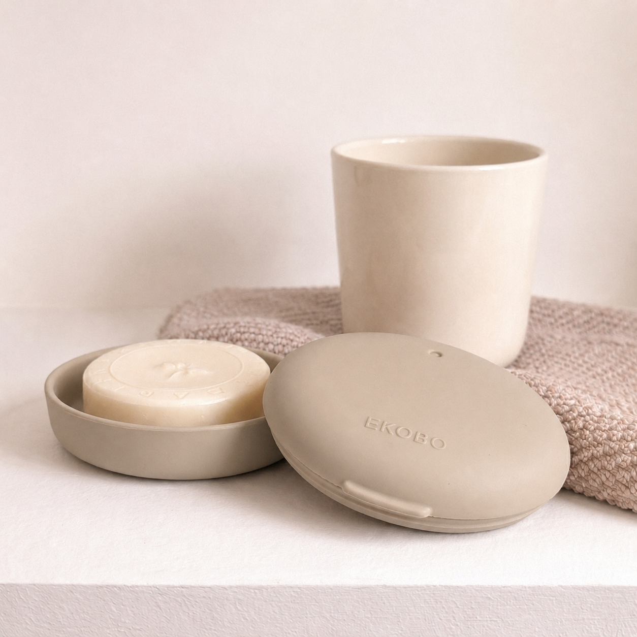 Oval Travel Soap Box #color_Stone
