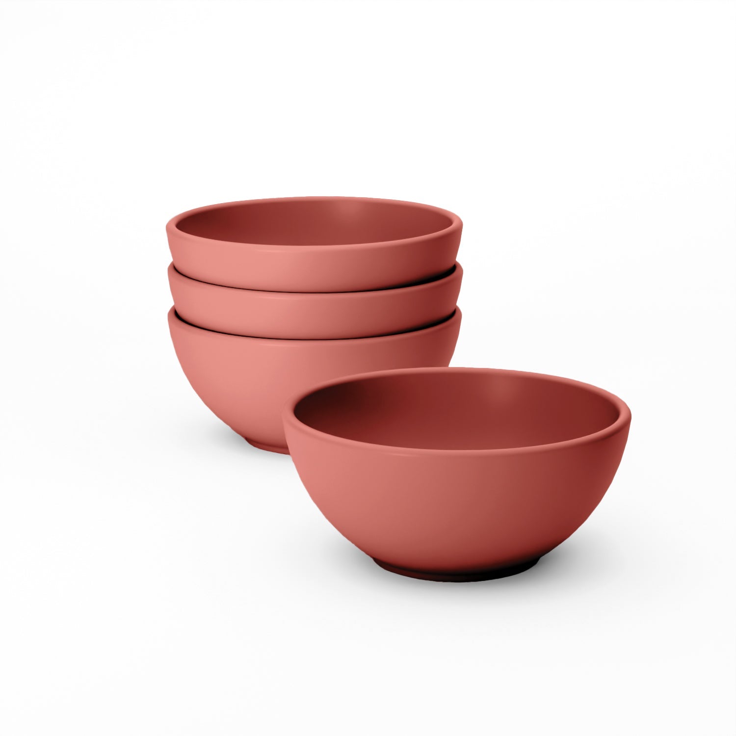Round Small Bowl - Set of 4 #color_Terracotta