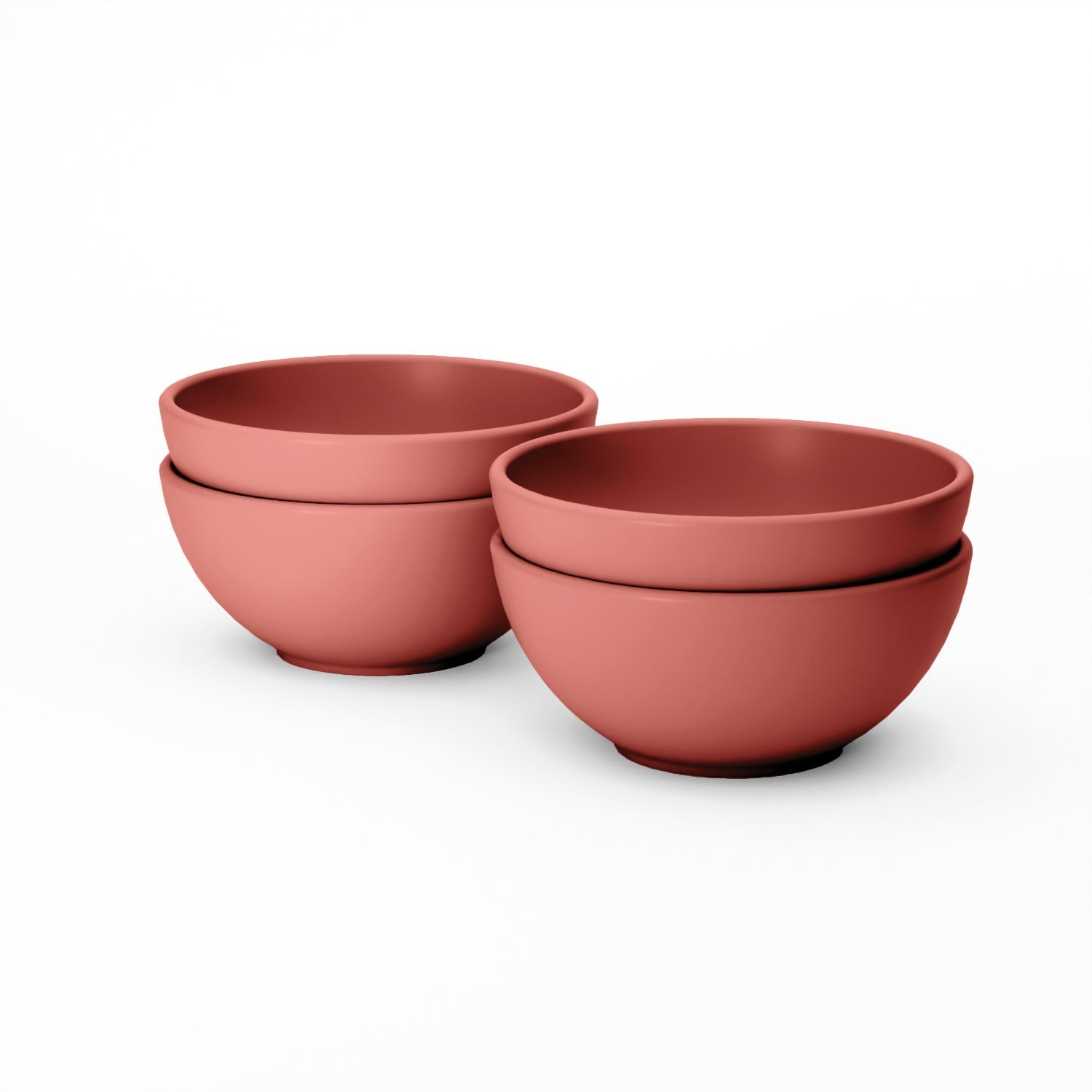 Round Small Bowl - Set of 4 #color_Terracotta