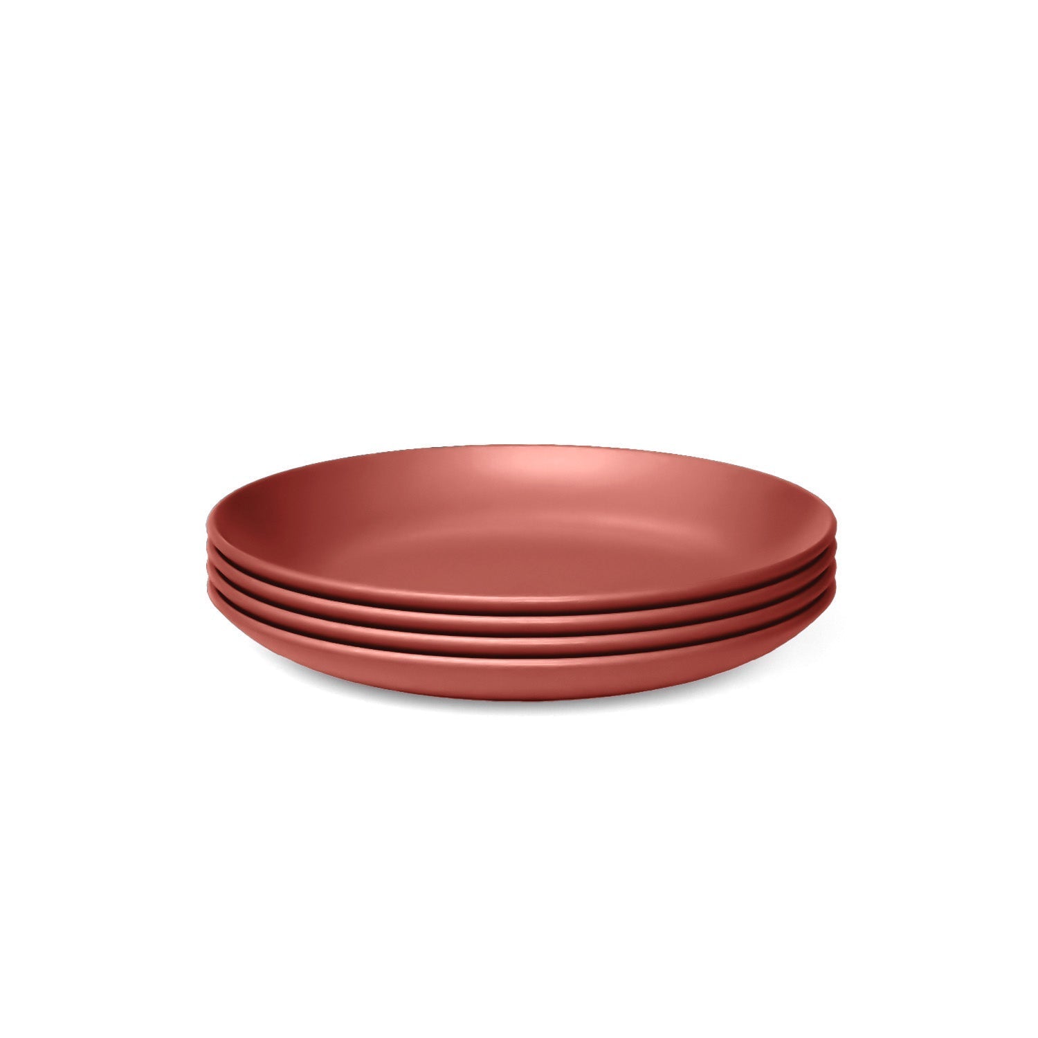 Round Side Plate - Set of 4 #color_Terracotta