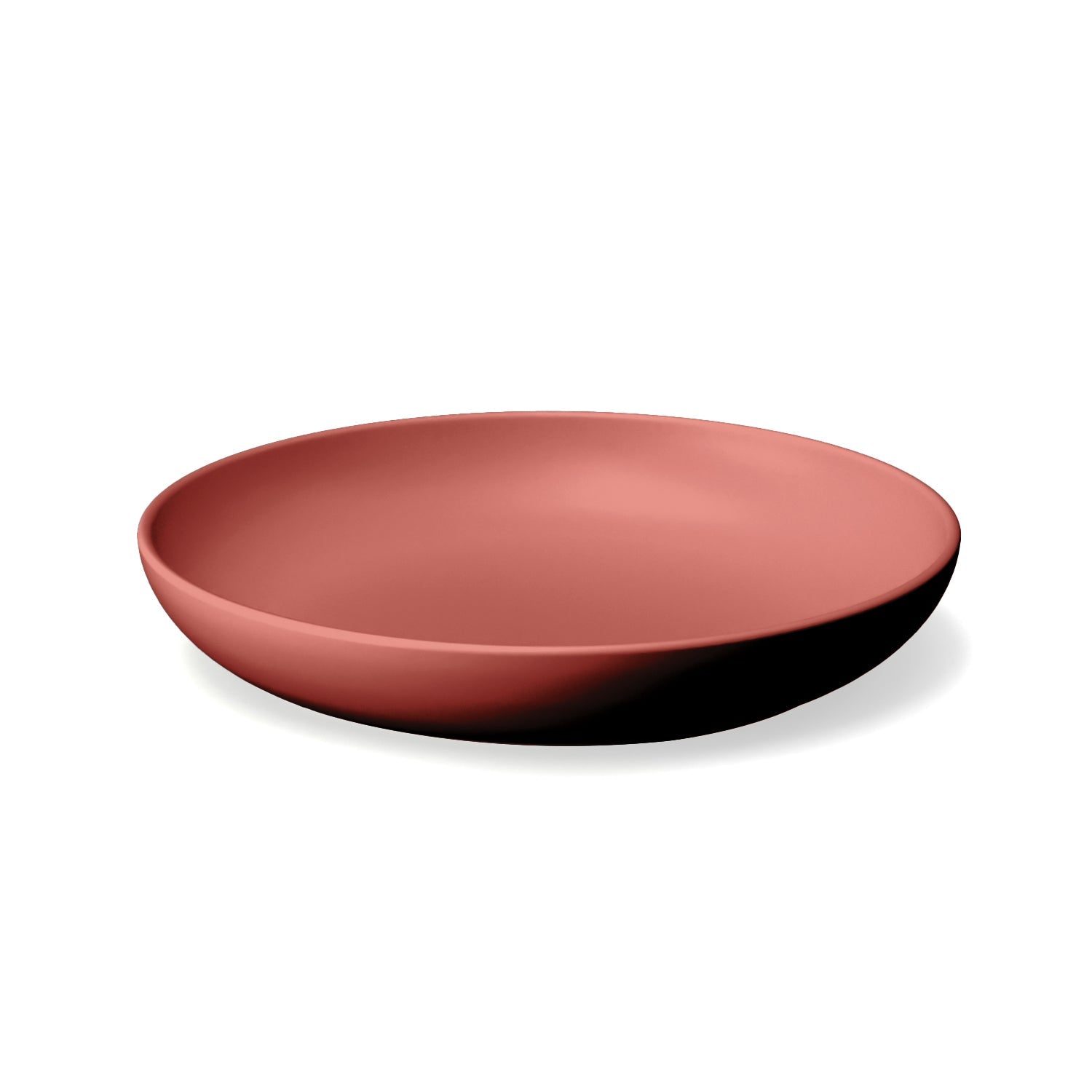 Round Deep Plate - Set of 4 #color_Terracotta
