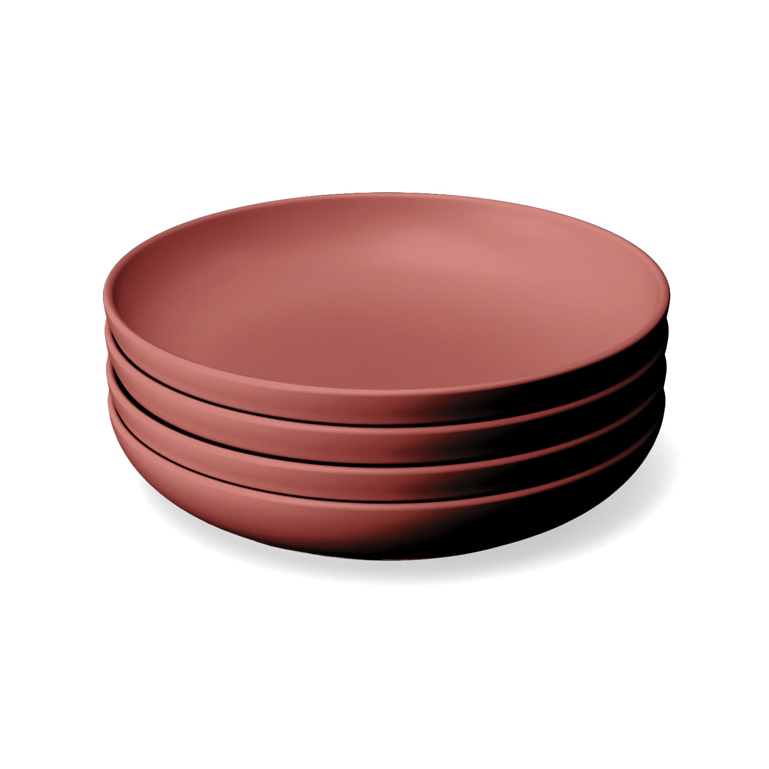 Round Deep Plate - Terracotta - Set of 4