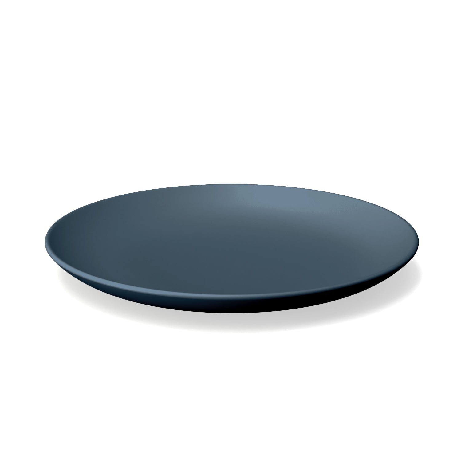 Round Medium Plate - Set of 4 #color_Storm