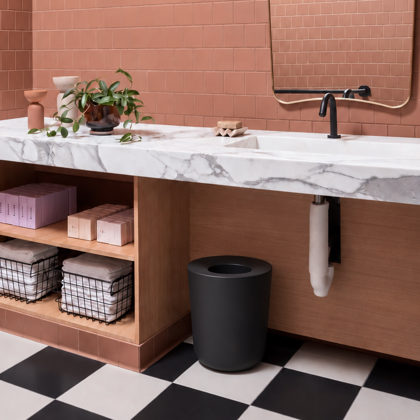 Bathroom Bin 6 L #color_Black
