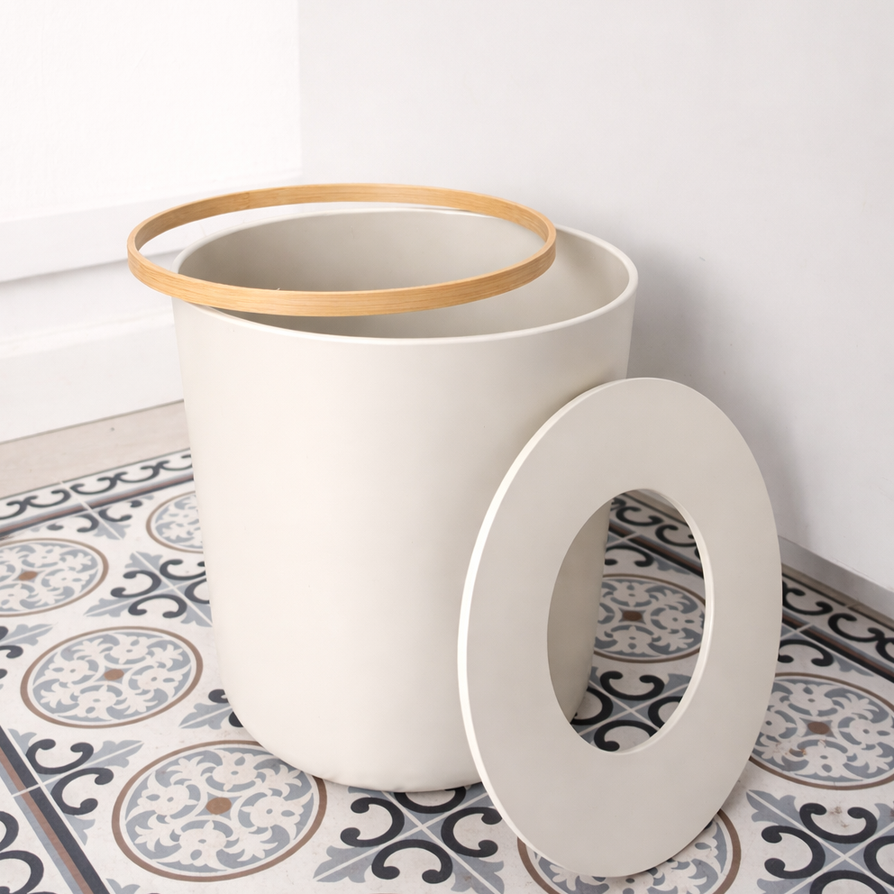 Bathroom Bin 6 L - Off White