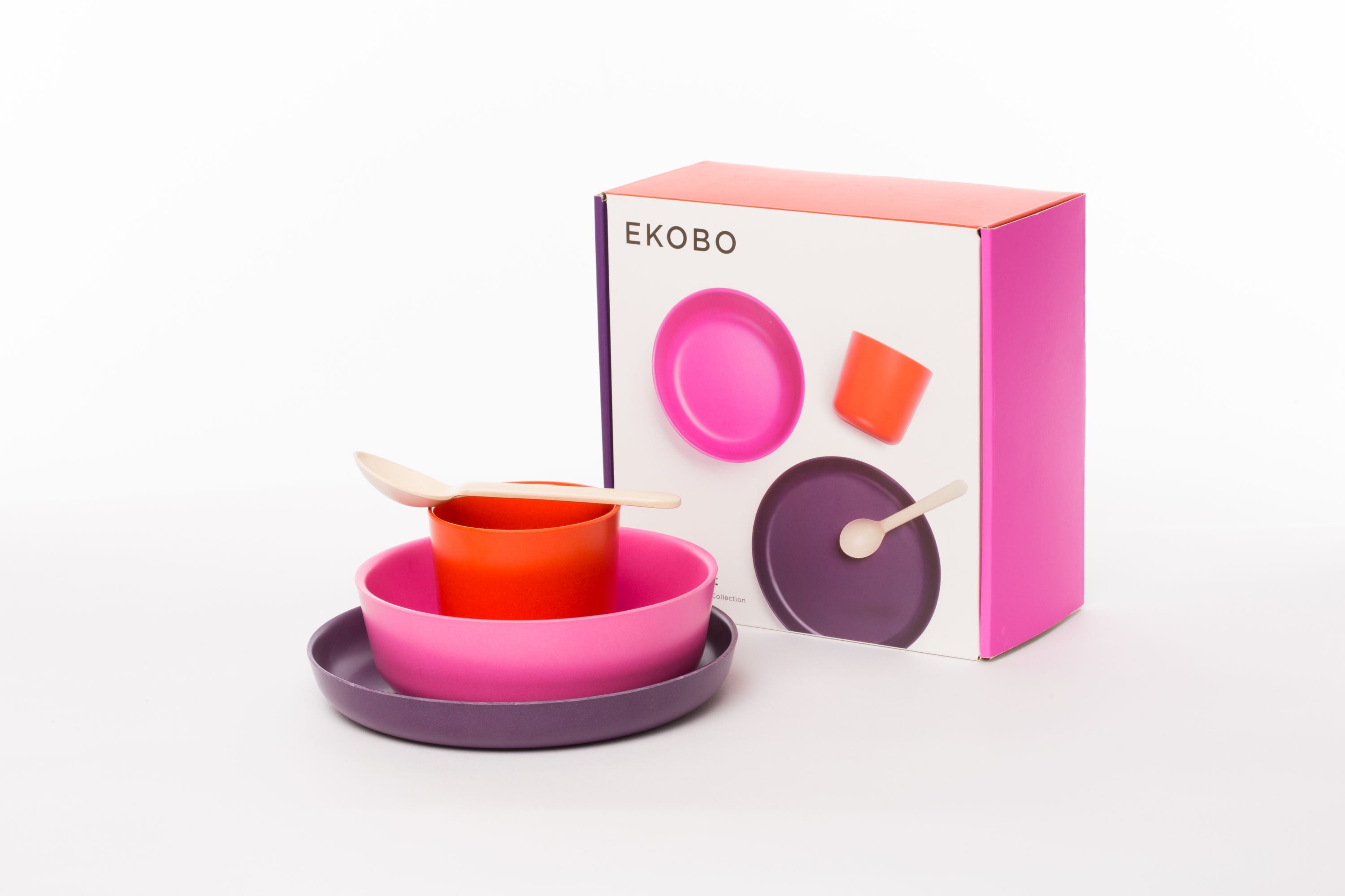 Kids Dinner Set - Aki #color_Ume