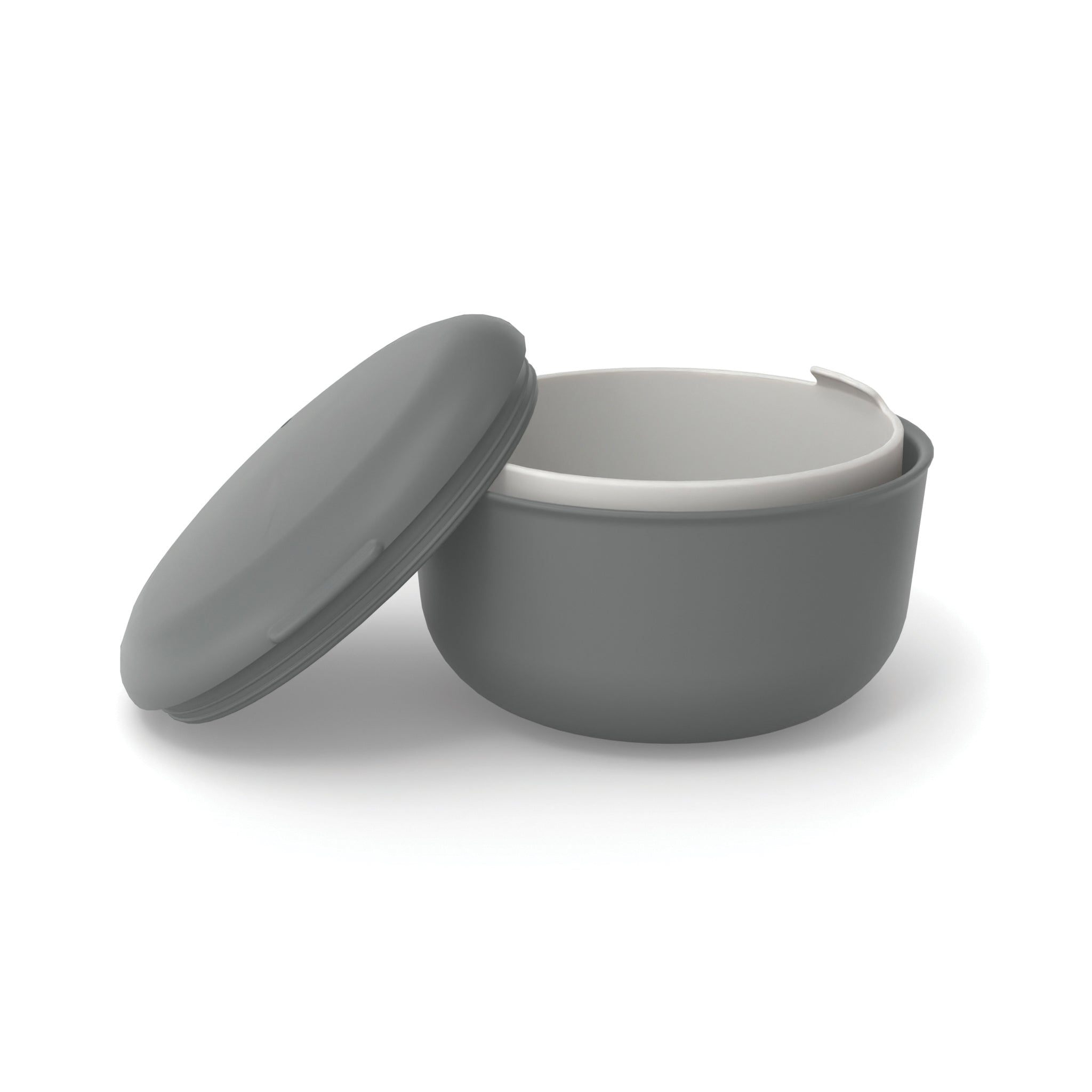 Lunch Set with heat-safe insert - 25 oz #color_Smoke