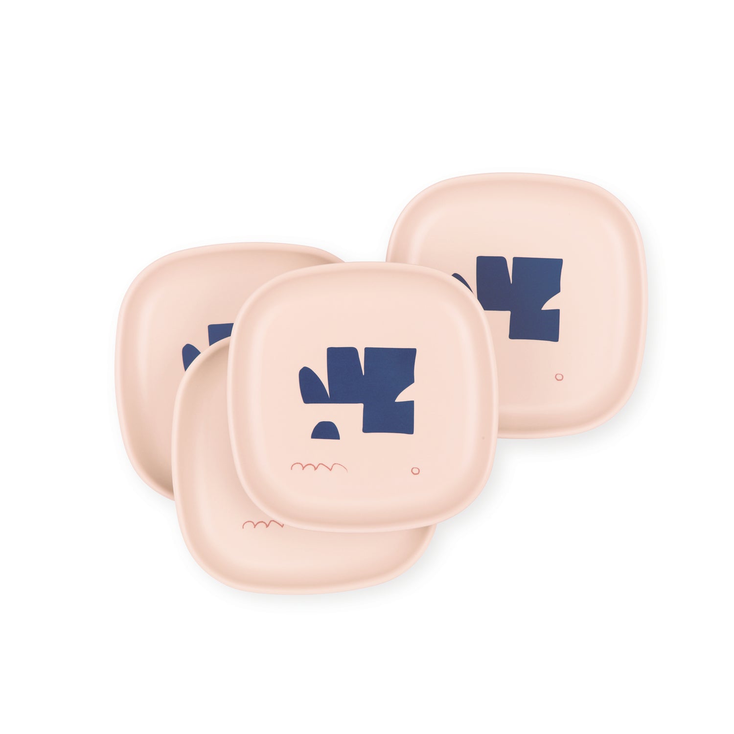 Illustrated Side Plate Set #color_Blue-Series