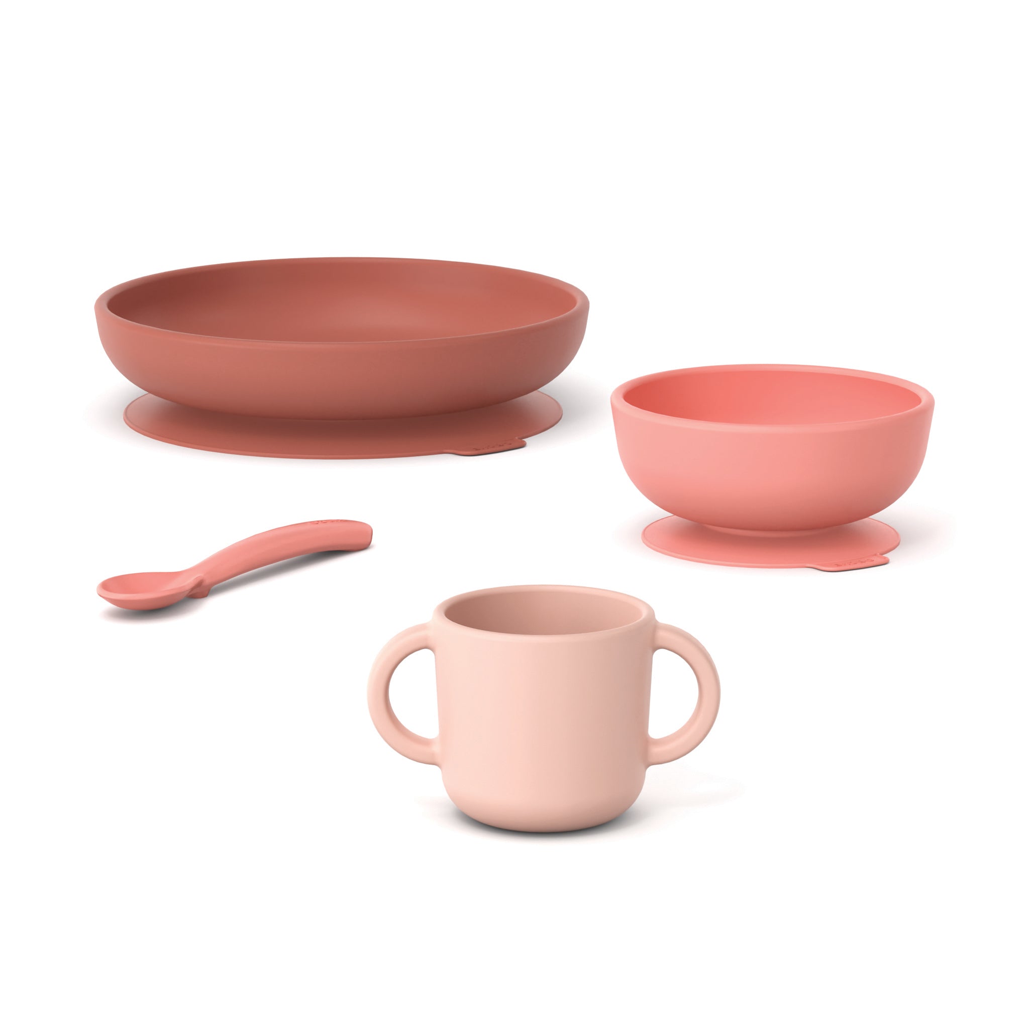 Silicone Baby Meal Set #color_Coral