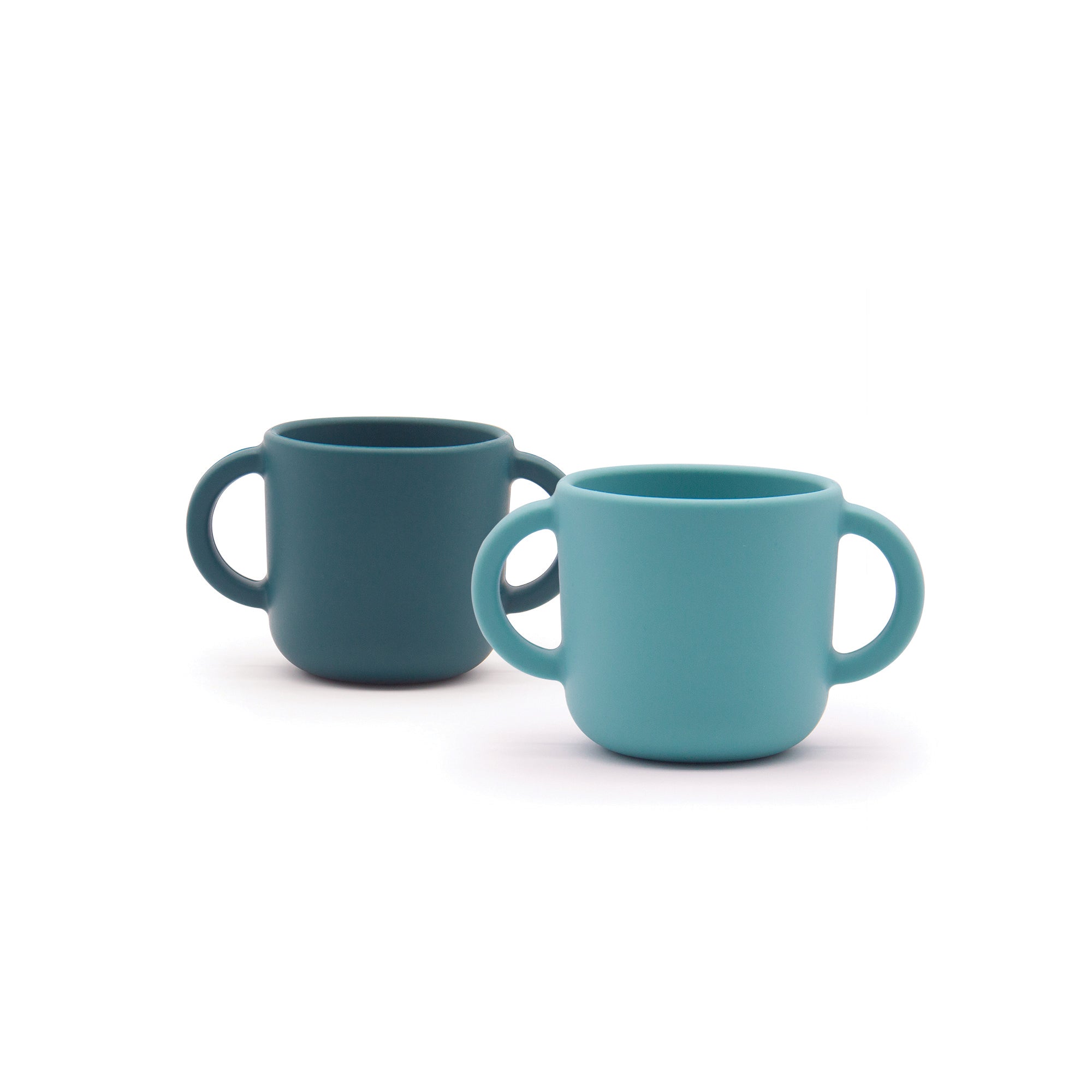 Silicone Training Cup Set #color_Blue Abyss / Lagoon