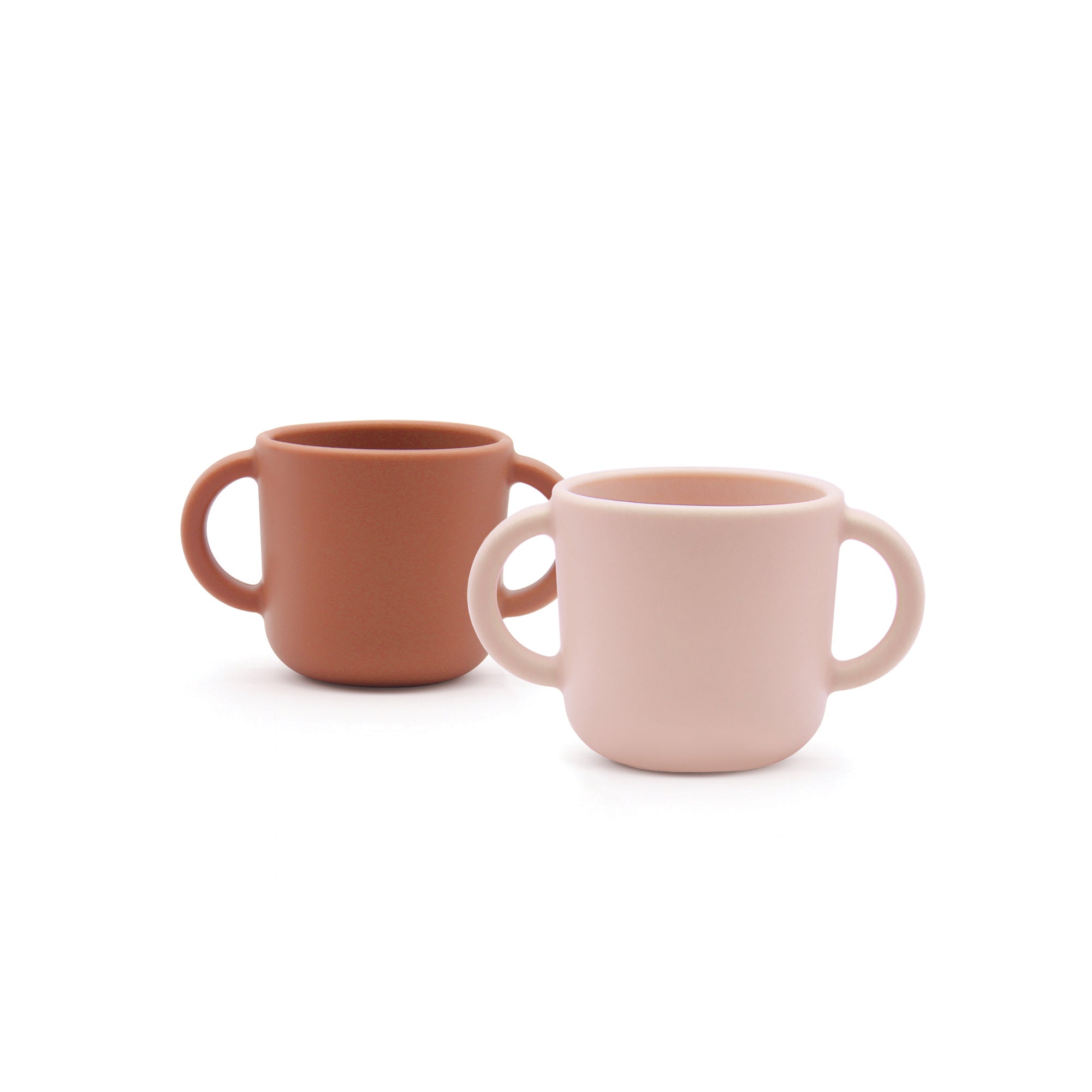Silicone Training Cup Set #color_Blush / Terracotta