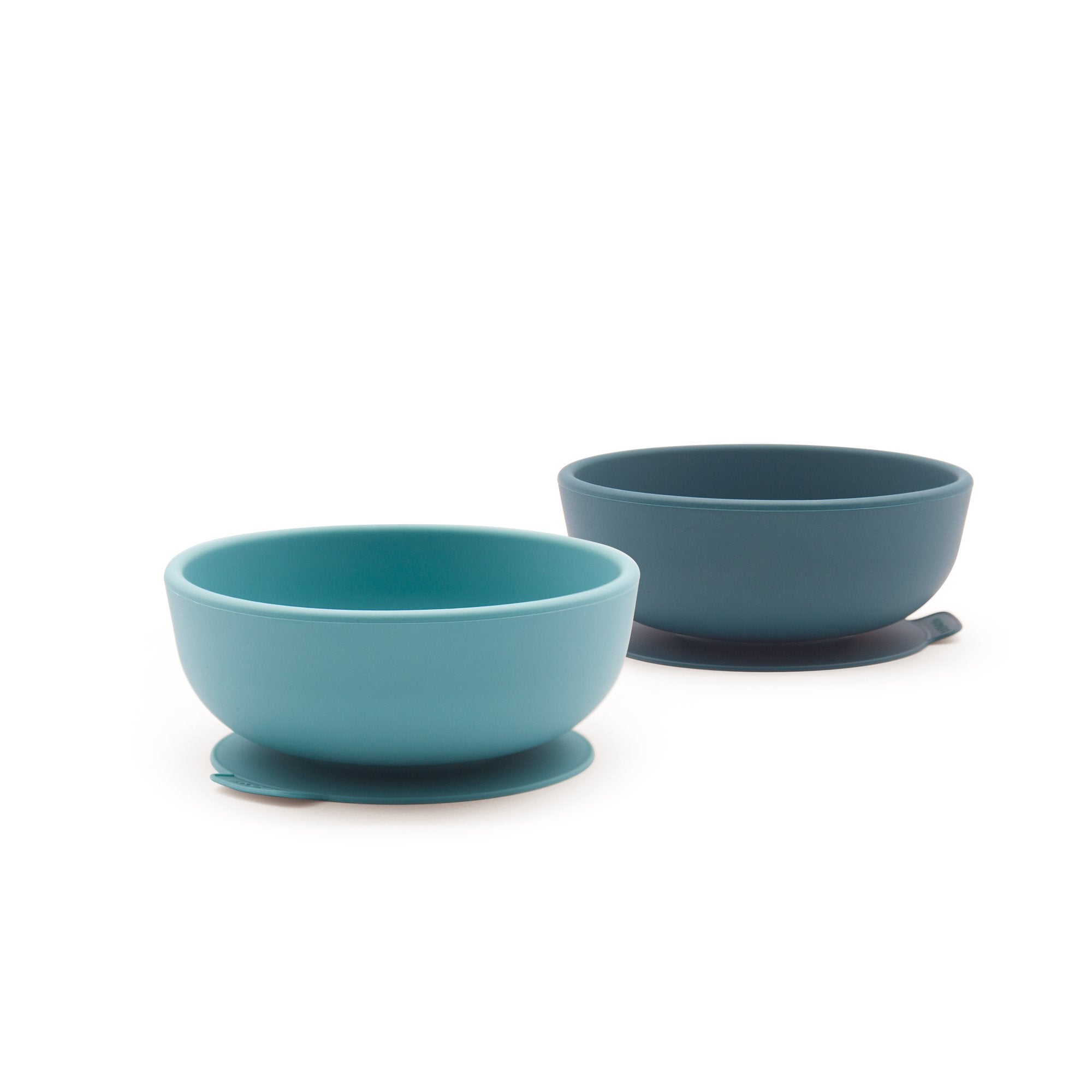 Silicone Suction Baby Bowl Set #color_Blue-Abyss-Lagoon
