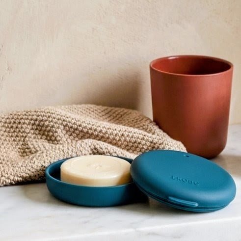 Oval Travel Soap Box #color_Blue Abyss