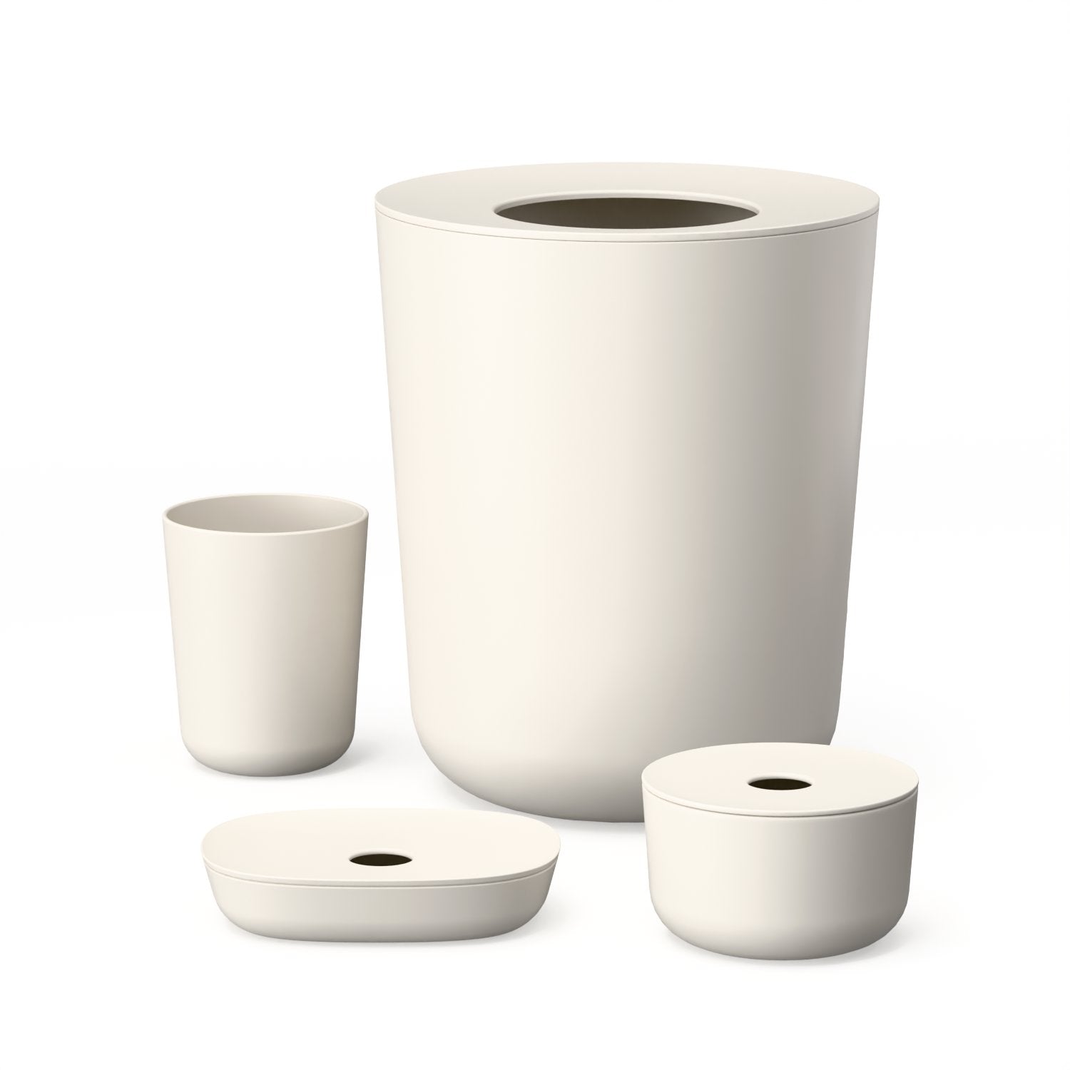 4-Piece Bathroom Set - Off White