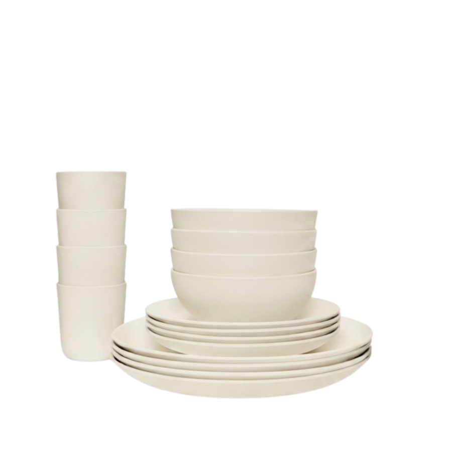 Dining Essentials - 16 Piece Round Set #color_Off White
