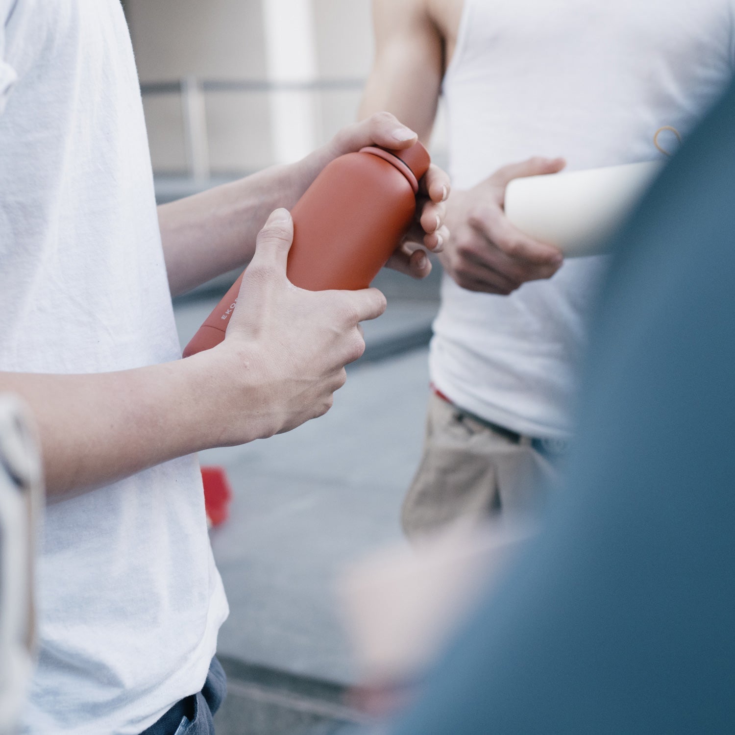 Insulated Reusable Bottle - 16 oz #color_Brick