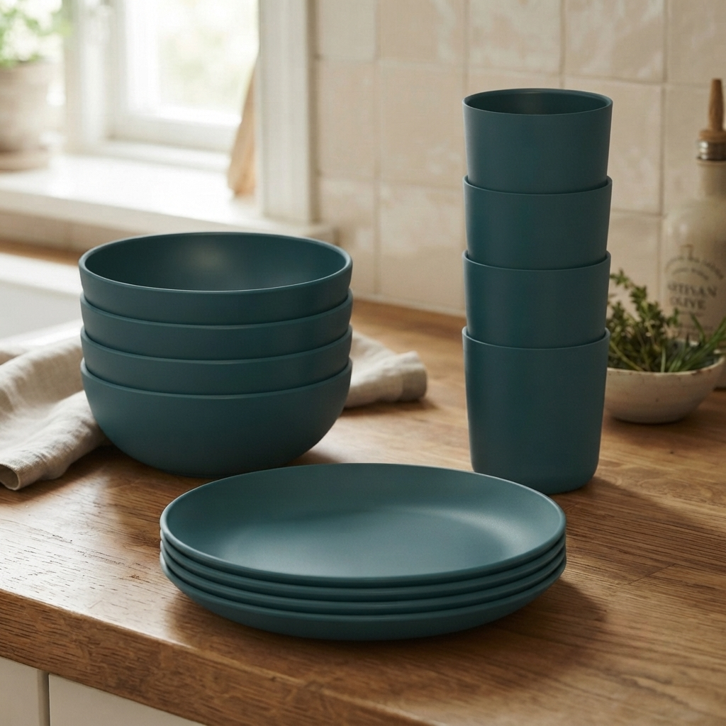 Everyday Basics Round Set #color_Blue Abyss