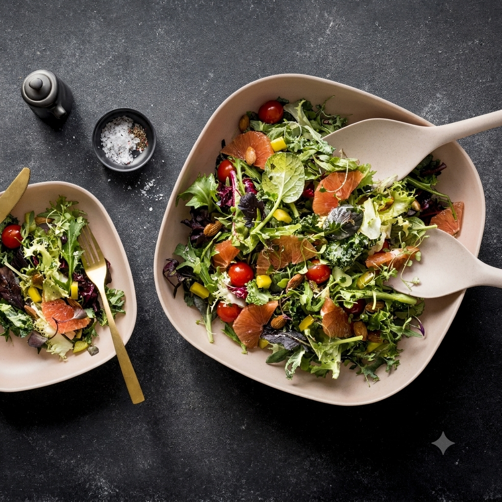 Medium Salad Bowl  - Blush