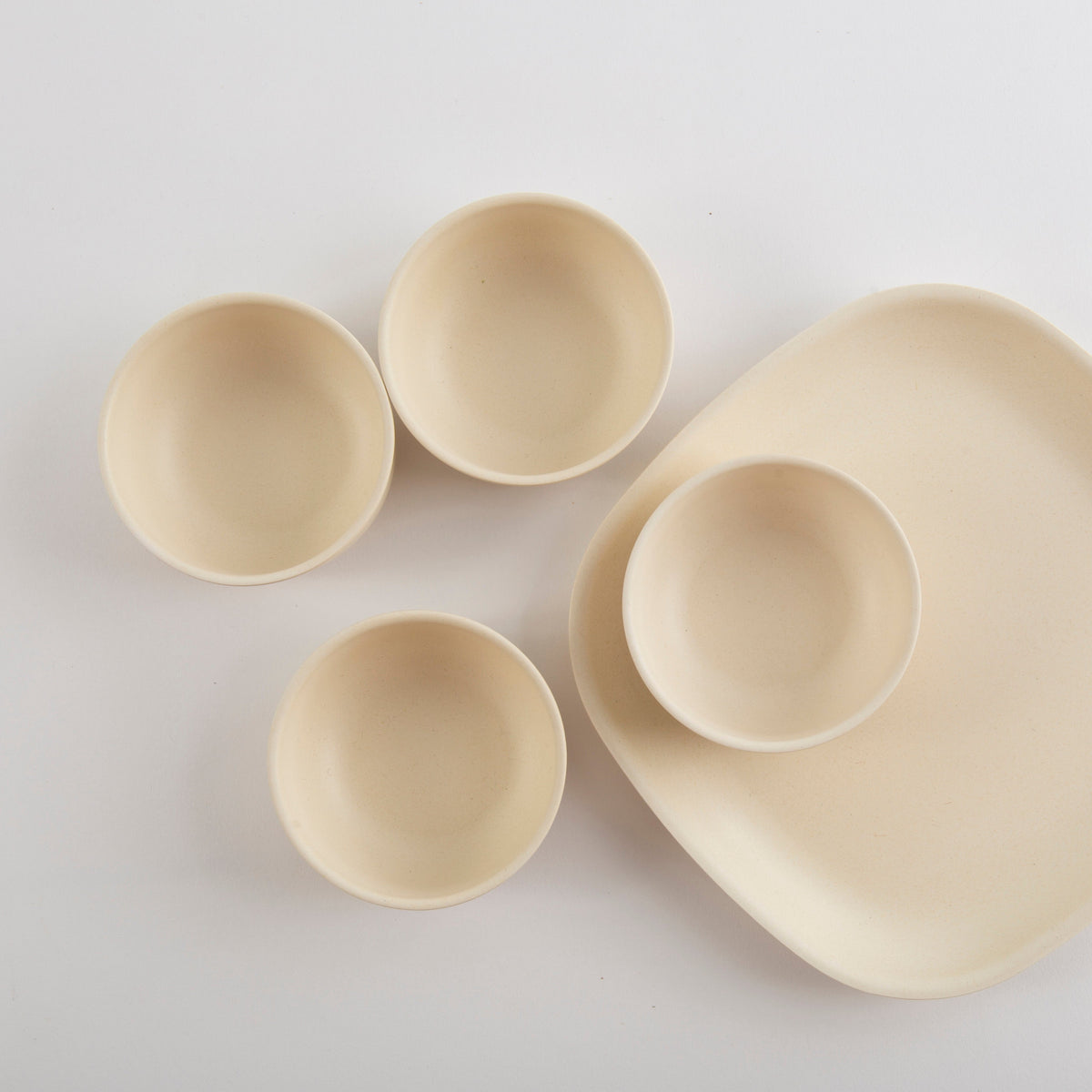 Large Pinch Bowls - Set of 4 #color_Off White