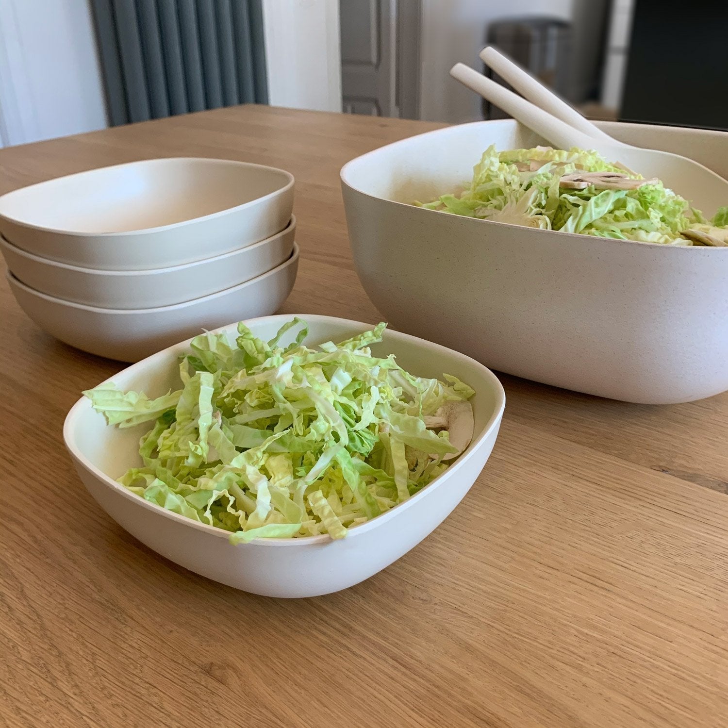 Large Salad Bowl #color_Off-White