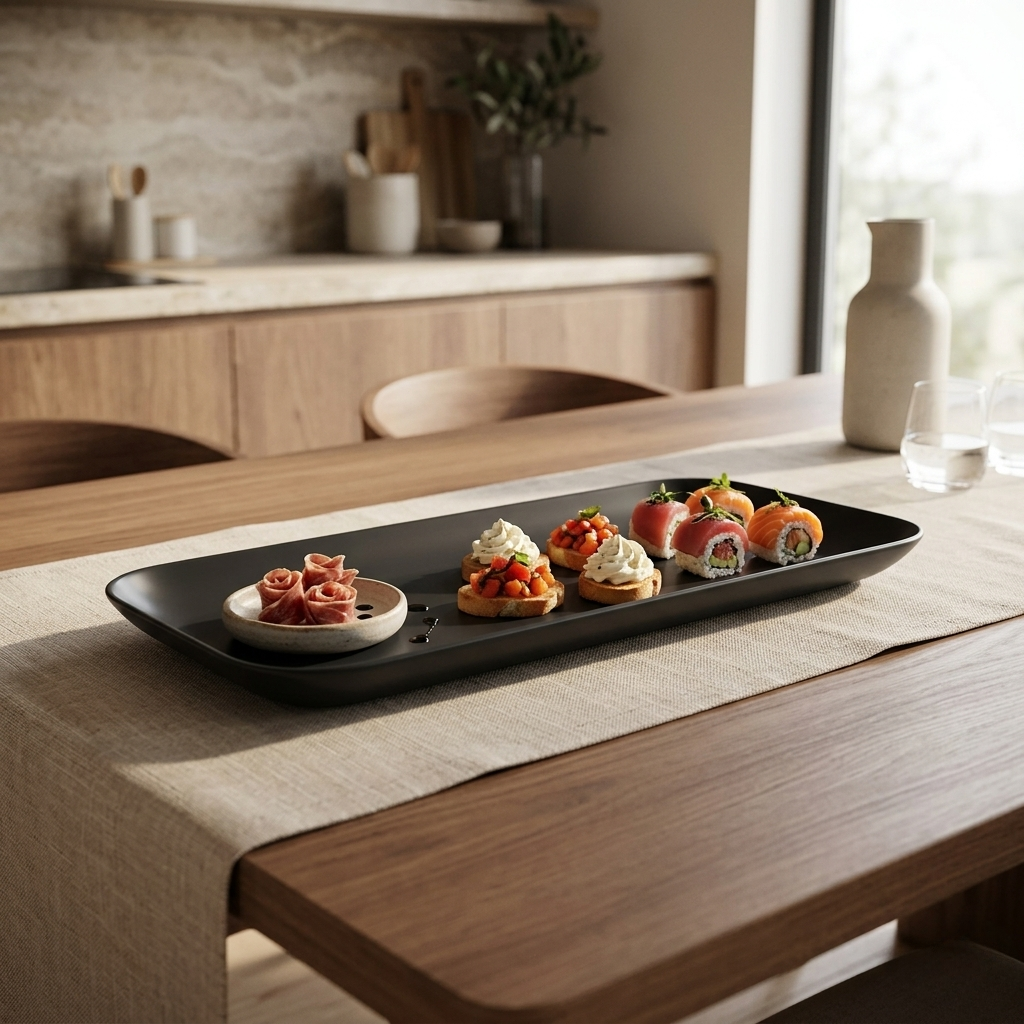 Long Serving Platter - Black