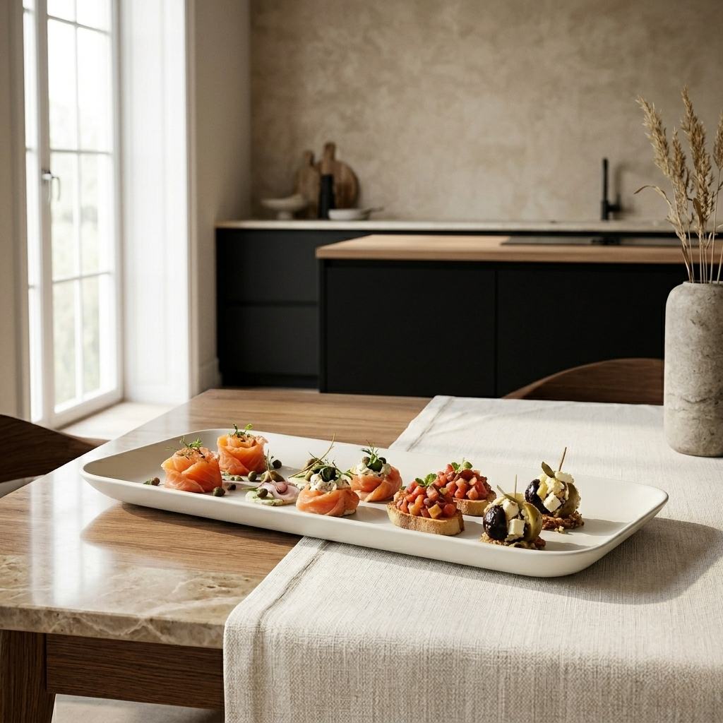 Long Serving Platter - Off White