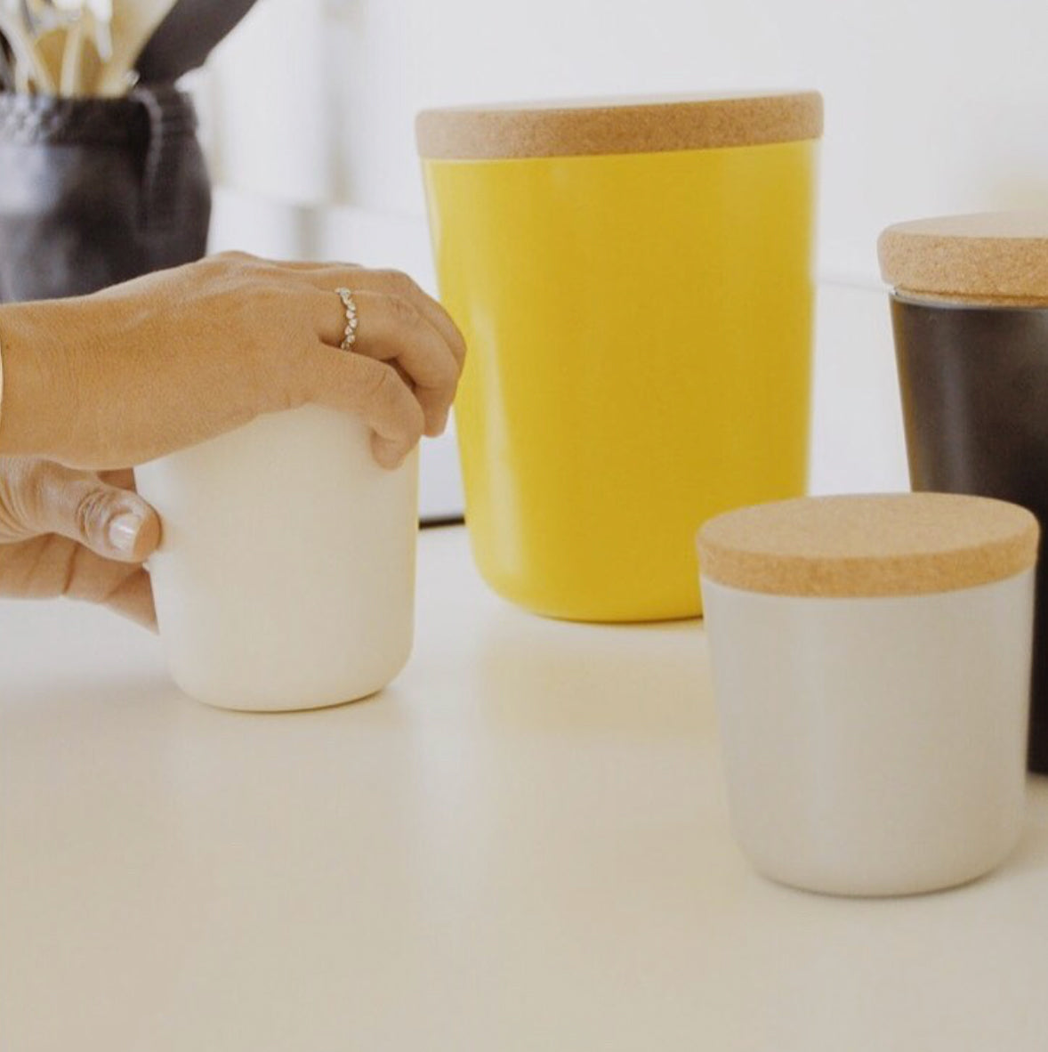 Duo Storage Jar XL & XXL #color_Lemon