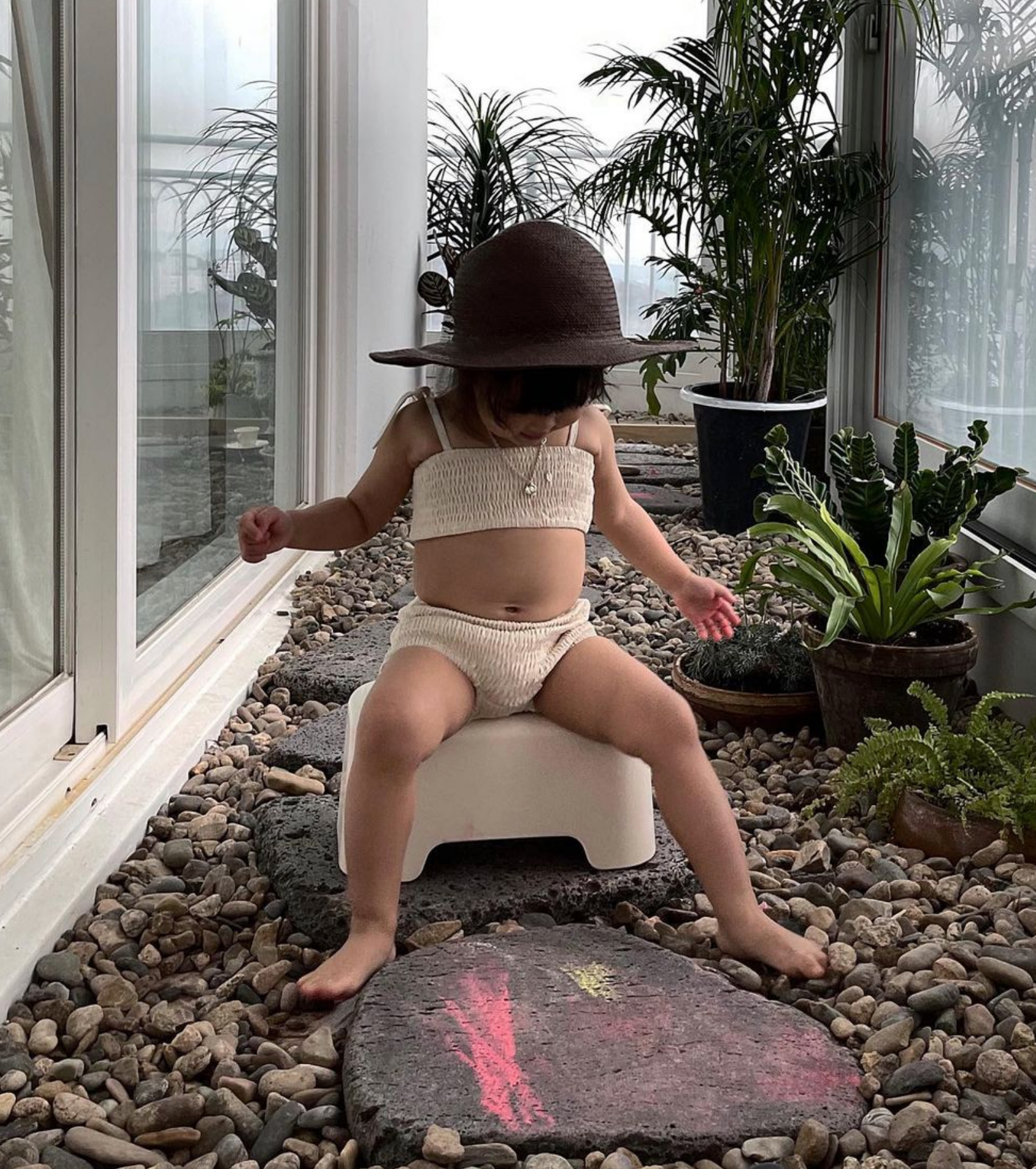 Kids Step Stool - Off White