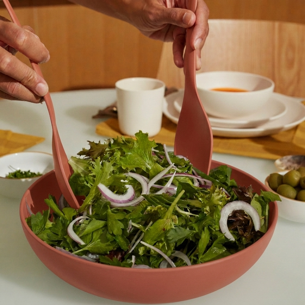 Medium Round Salad Bowl  - Terracotta