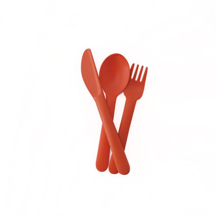 Reusable Cutlery Set #color_Persimmon