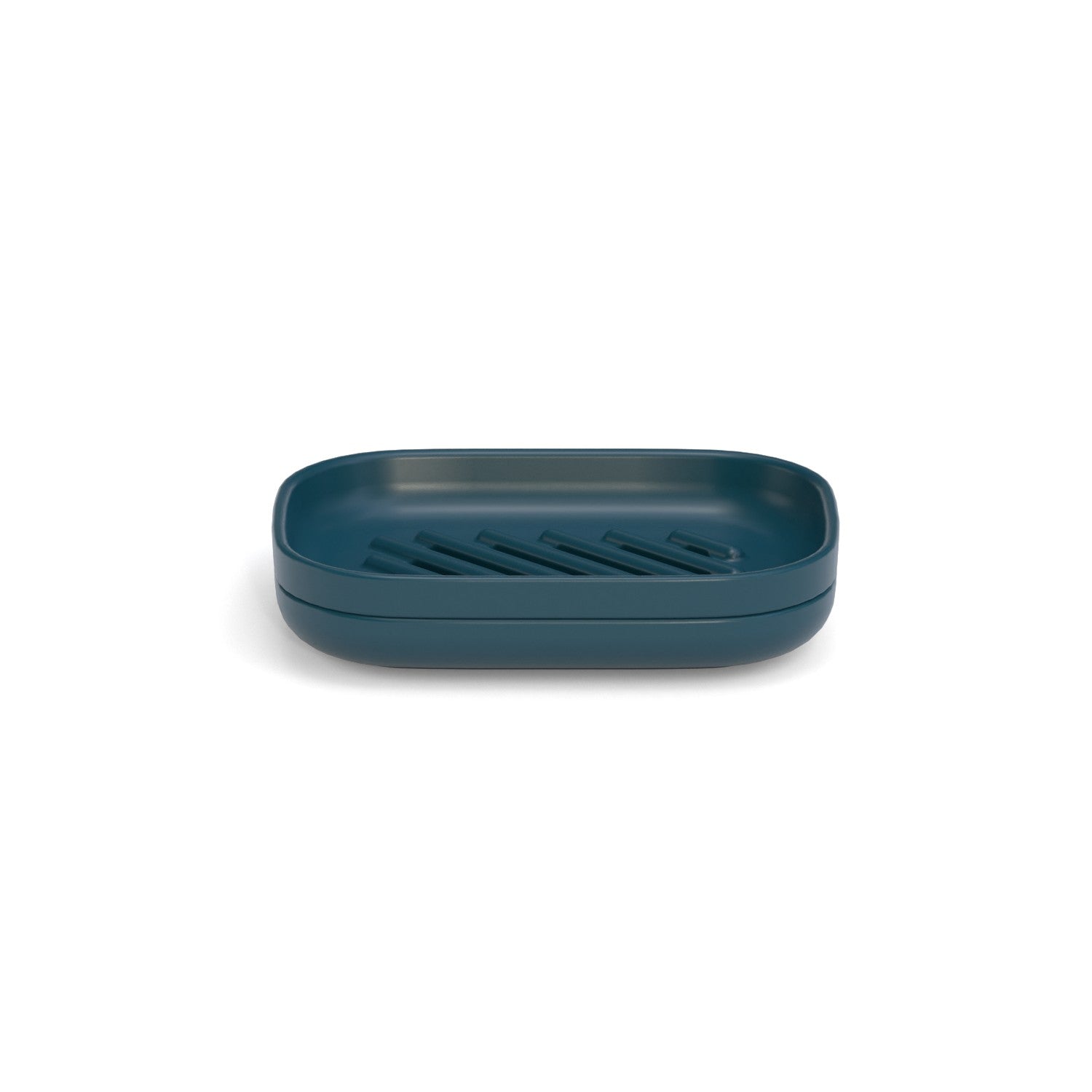 Self-Draining Soap Dish - Set of 2 #color_Blue-Abyss