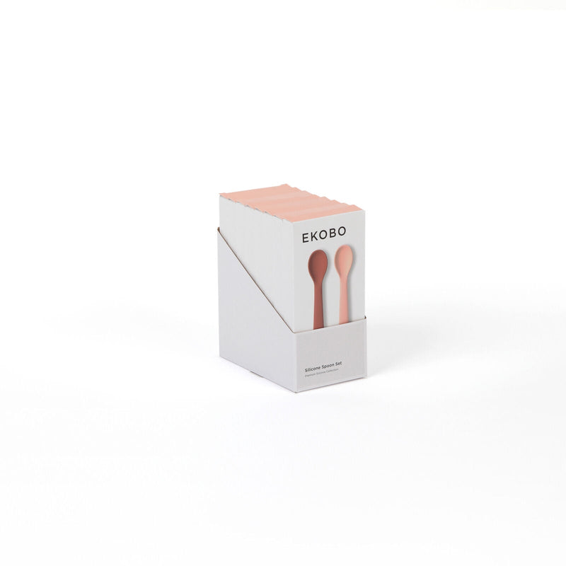 Silicone Spoon Set - Blush / Terracotta