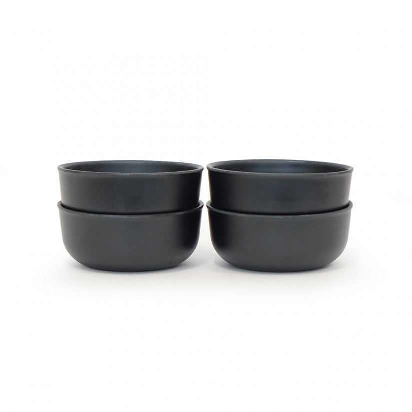 Large Pinch Bowls - Set of 4 #color_Black