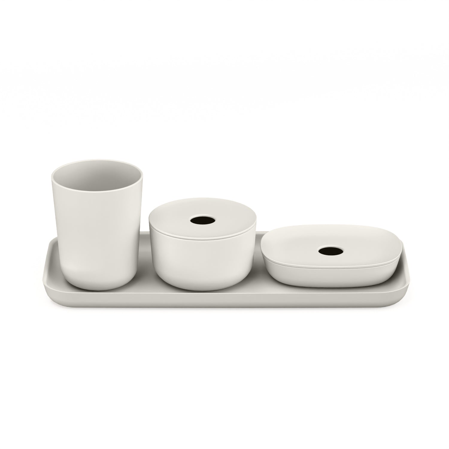 4-Piece Bathroom Counter Set #color_Stone