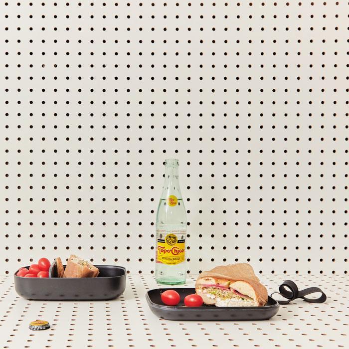 Rectangular Bento Lunch Box #color_Black