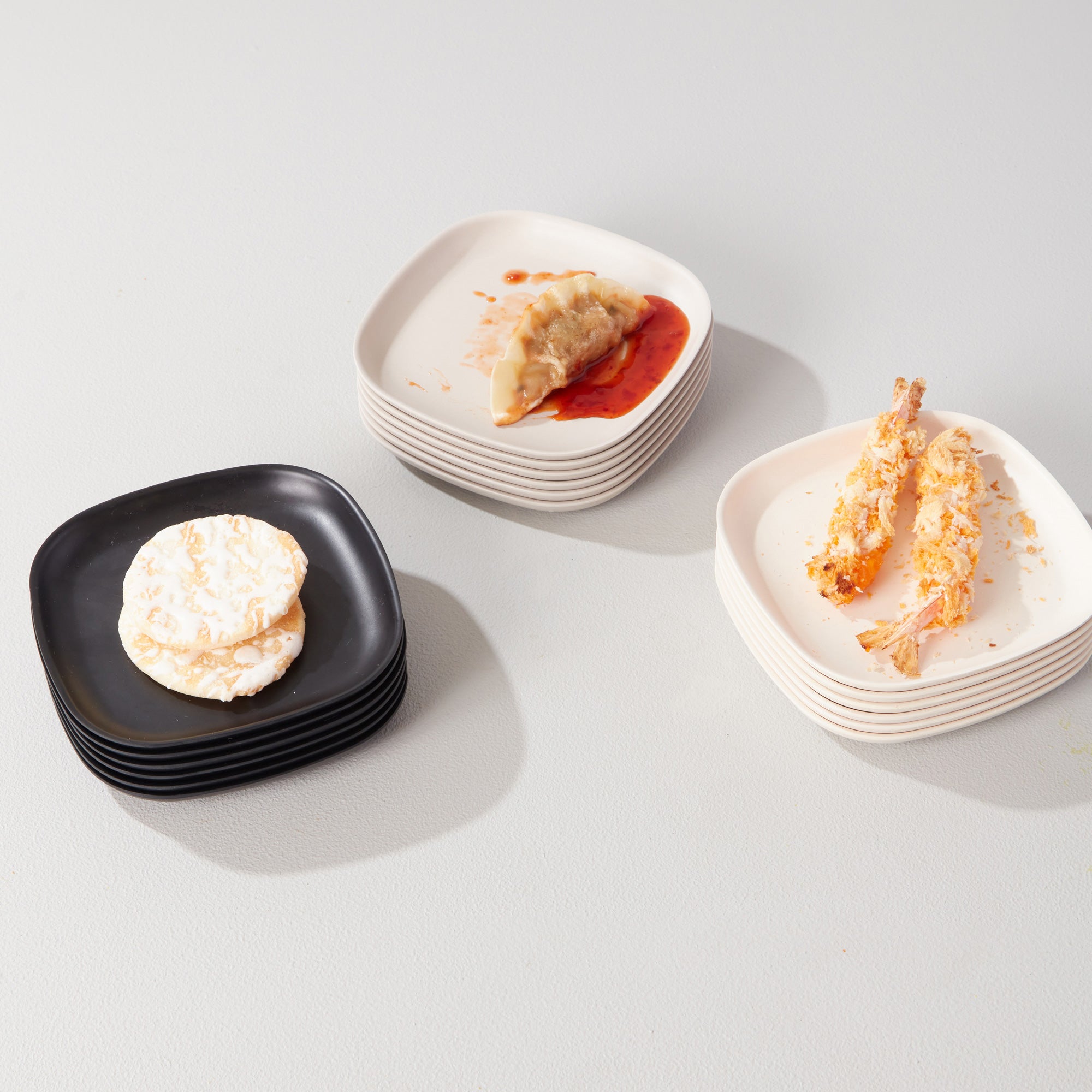Cocktail Plate - Set of 6 #color_Black